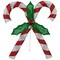 Northlight Double Candy Cane Lighted Outdoor Christmas Decoration - 26" - Clear Lights